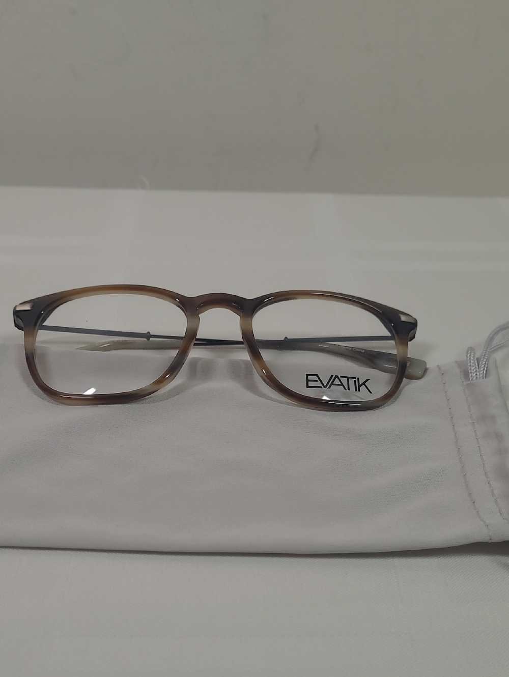 Mens Brown Gradient Rectangle Glasses